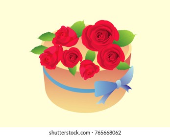 red rose flowers present 
