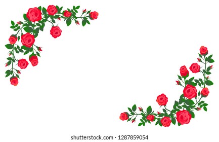 Red rose frame 02
