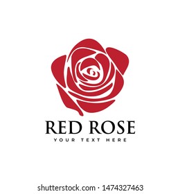 Red rose graphic design template illustration isolated