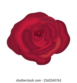 icono de rosa rojo en fondo blanco