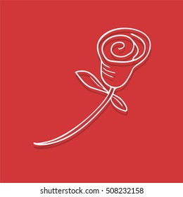 red rose illustration