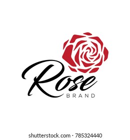 Red Rose Logo Stock Vector (Royalty Free) 785324440 | Shutterstock