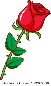 Rojo rosa en la ilustración de fondo blanco