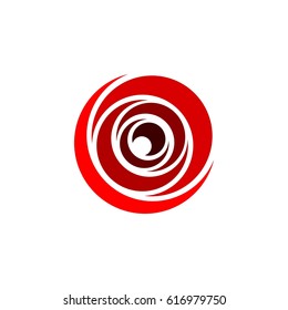 Red Rose Ornamental Flower Logo Template Illustration Design. Vector EPS 10.