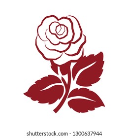 Red rose pattern
