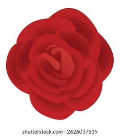 Red rose petals. vector illustration