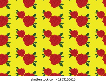Red Rose. Seamless texture. For design and wrapping paper.