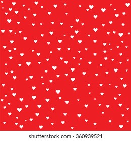 Red rose Valentine heart vector background. Valentine's Day Wallpaper. 