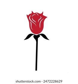 Red Rose Vector Art, Icons, shape, and Graphics