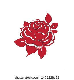 Red Rose Vector Art, Icons, shape, and Graphics