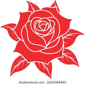 red rose vector illustration red rose vector illustration		