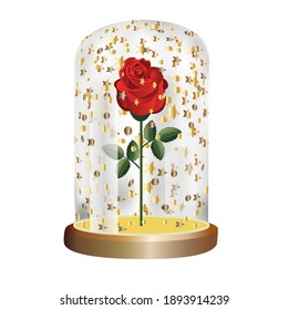 Red rose vector illustration eps10