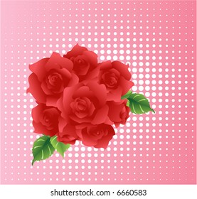 Red roses bouquet