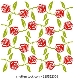 Red roses, floral background