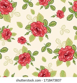 Vector de jardín Roses Roses Roses sin problemas