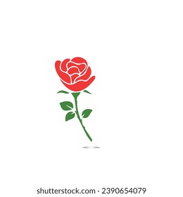 Red roses hand drawn, Black line rose flowers inflorescence silhouettes isolated on white background. Icon roses collection. Vector doodle illustration.