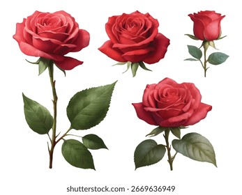 Aquarell Illustration von Rose Blume in Vektor