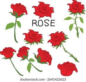 red roses red roses pattern vector illustration.
Good for banner, poster, greeting card, party card, invitation, template, advertising, campaign, and social media. 

