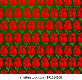 red roses seamless background