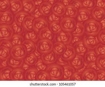 Red Roses Texture Background Illustration
