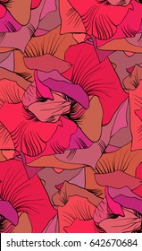 red roses vector pattern