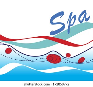 Red roses in water