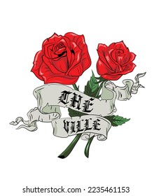 red roses with white background