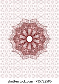 Red rosette
