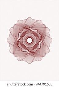 Red rosette
