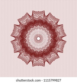 Red rosette (money style emblem)
