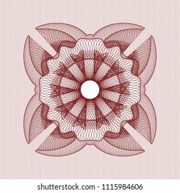 Red rosette (money style emblem)
