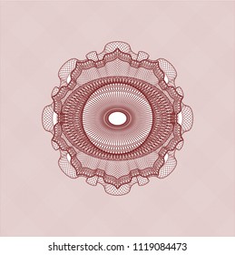 Red rosette (money style emblem)