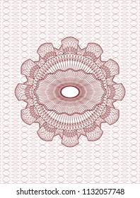 Red rosette (money style emblem)