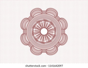 Red rosette (money style emblem)