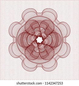 Red rosette (money style emblem)