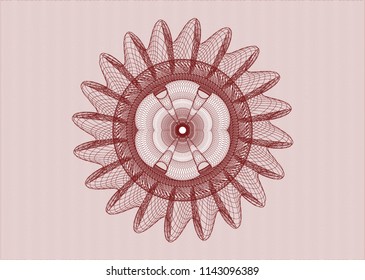 Red rosette (money style emblem)