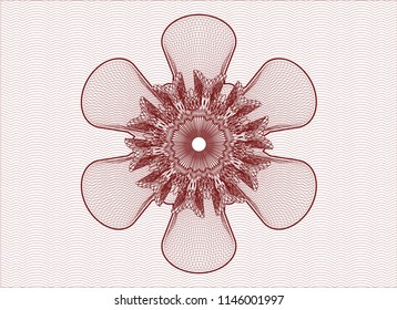 Red rosette (money style emblem)