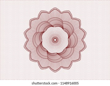 Red rosette (money style emblem)