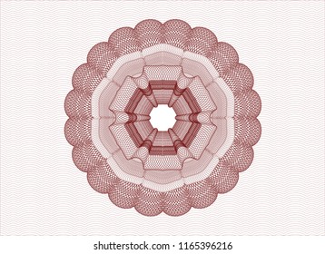 Red rosette (money style emblem)