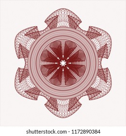 Red rosette (money style emblem)