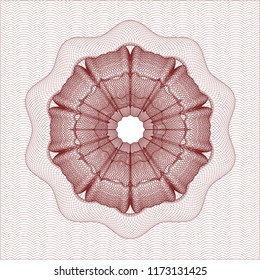 Red rosette (money style emblem)
