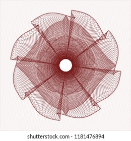 Red rosette (money style emblem)
