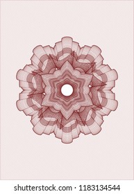 Red rosette (money style emblem)