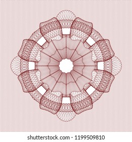Red rosette (money style emblem)