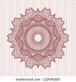 Red rosette (money style emblem)