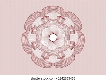 Red rosette (money style emblem)