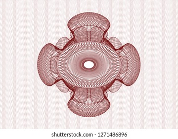 Red rosette (money style emblem)