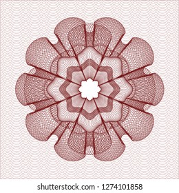 Red rosette (money style emblem)