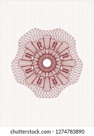 Red rosette (money style emblem)