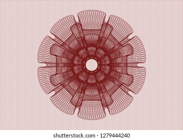 Red rosette (money style emblem)